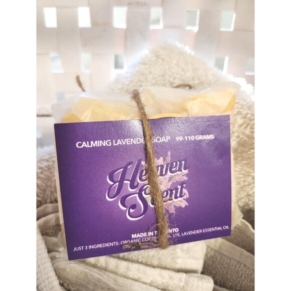 Handmade Lavender Coconut Oil Soap: Calming Aromatherapy, Natural Bar - Picture 3 of 10